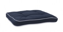Visby Läckö Sitzauflage blau mit weissen Keder Dralon 53x49x8cn 28.00